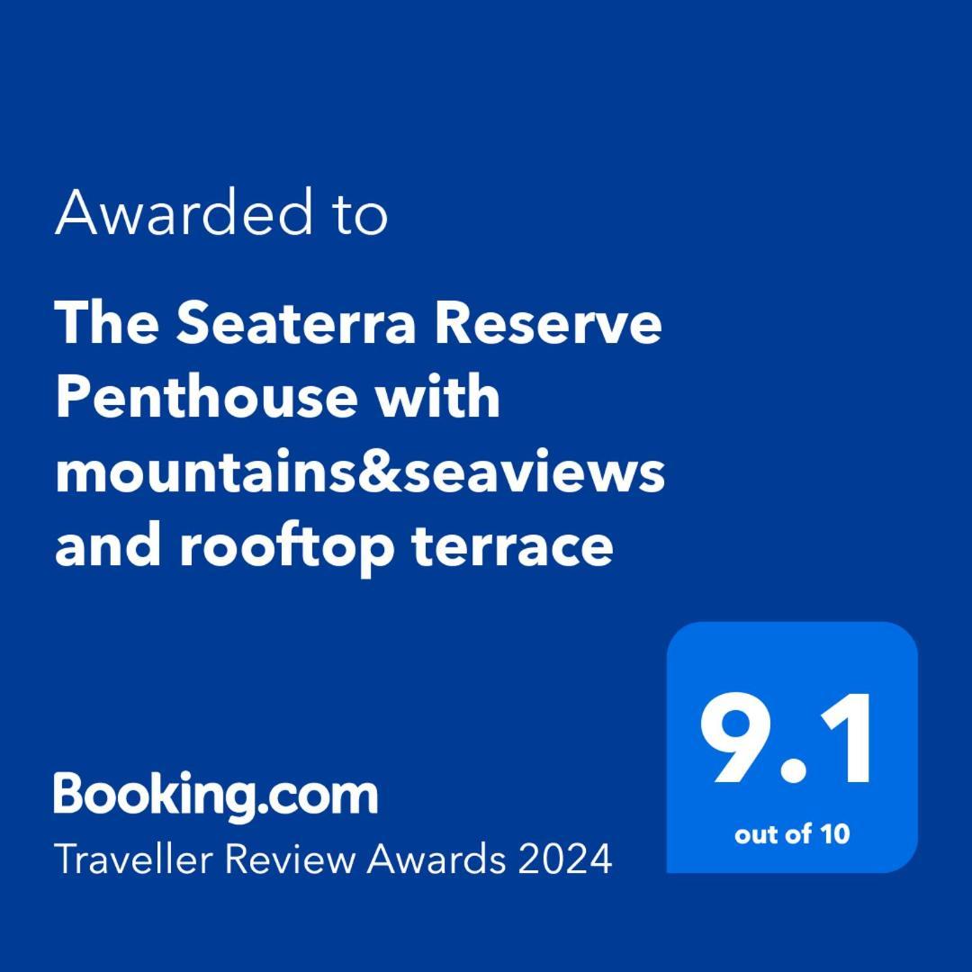 The Seaterra Reserve Penthouse With Mountains&Seaviews And Rooftop Terrace Akanthou Esterno foto